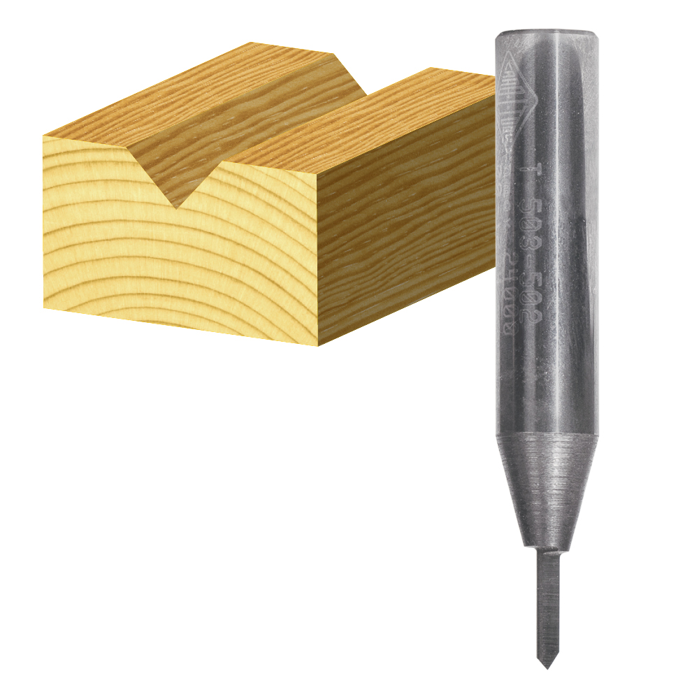 Single Flute Provincial Design Veining Bit Solid Carbide